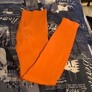 Gymshark orange seamless tights